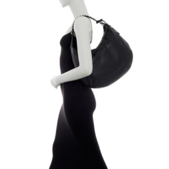 Vince Camuto Womens Brown Leather Large Hobo Shoulder Handbag New - Picture 3 of 10